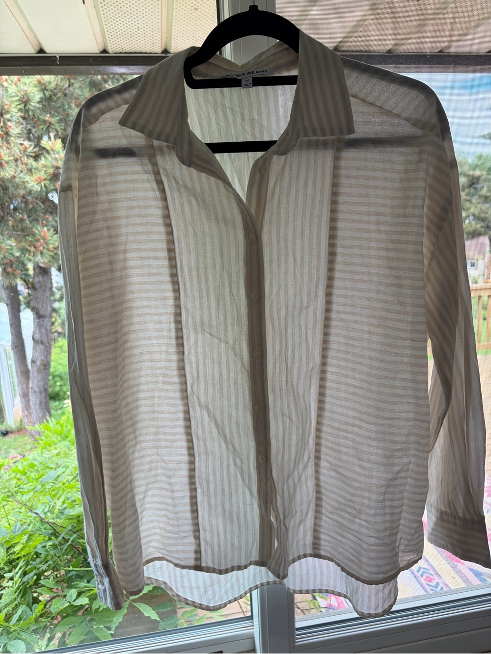 Elizabeth and James medium button down shirt